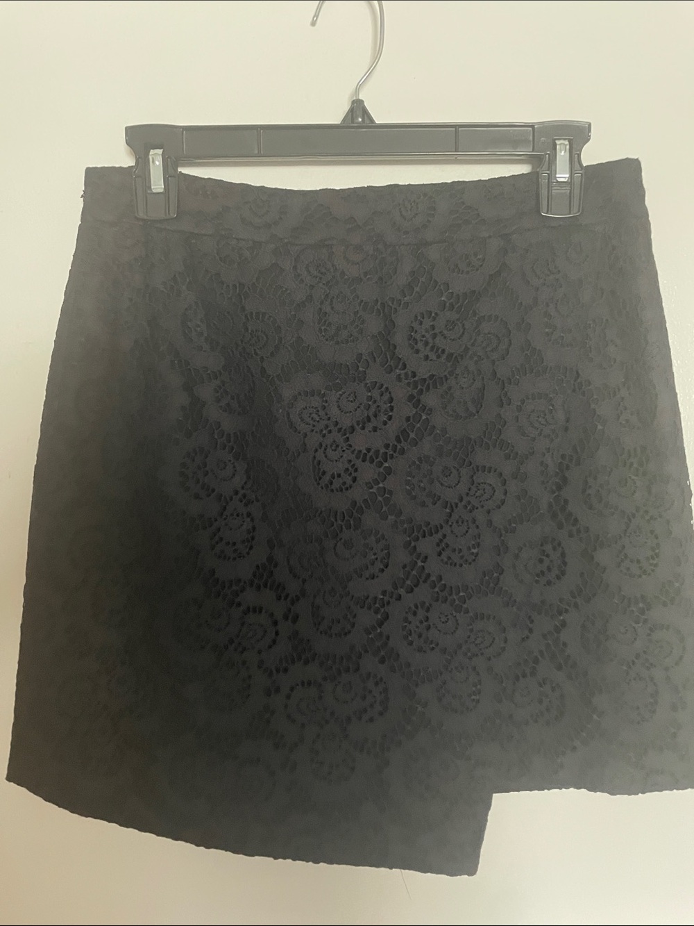 Madewell Black Lace Mini Skirt
